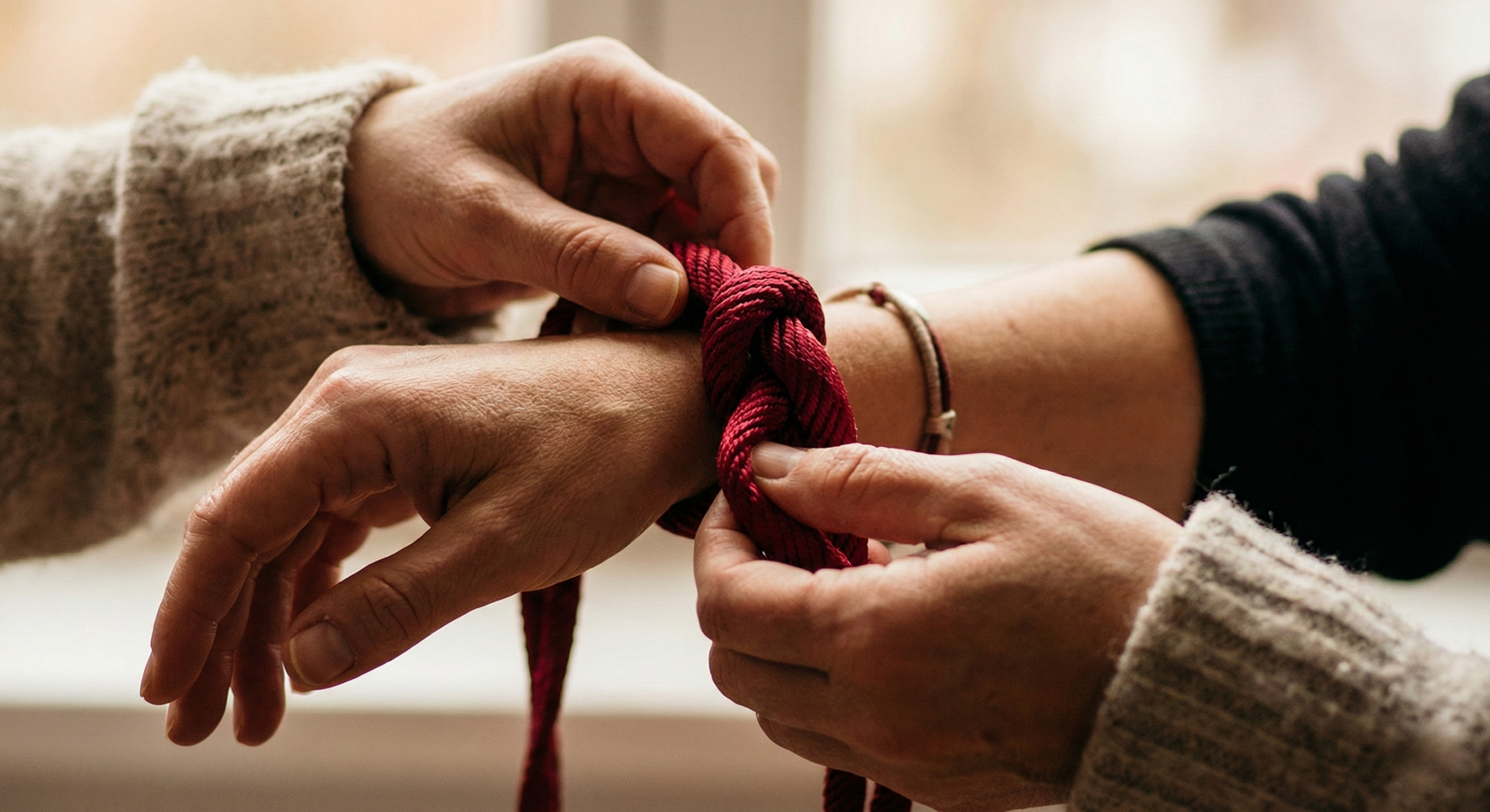 hands-tying-red-shibari-rope-knot-detail